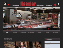 Tablet Screenshot of metzgerei-nessier.ch